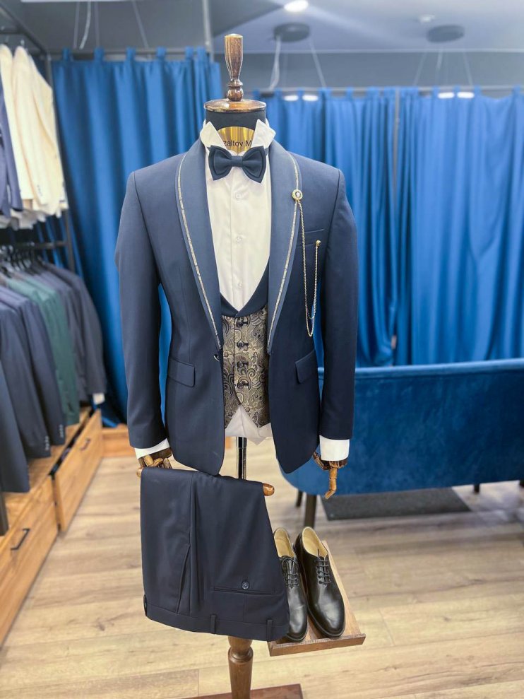 Смокинг MAZALTOVMAN 3-ка Premium Синий