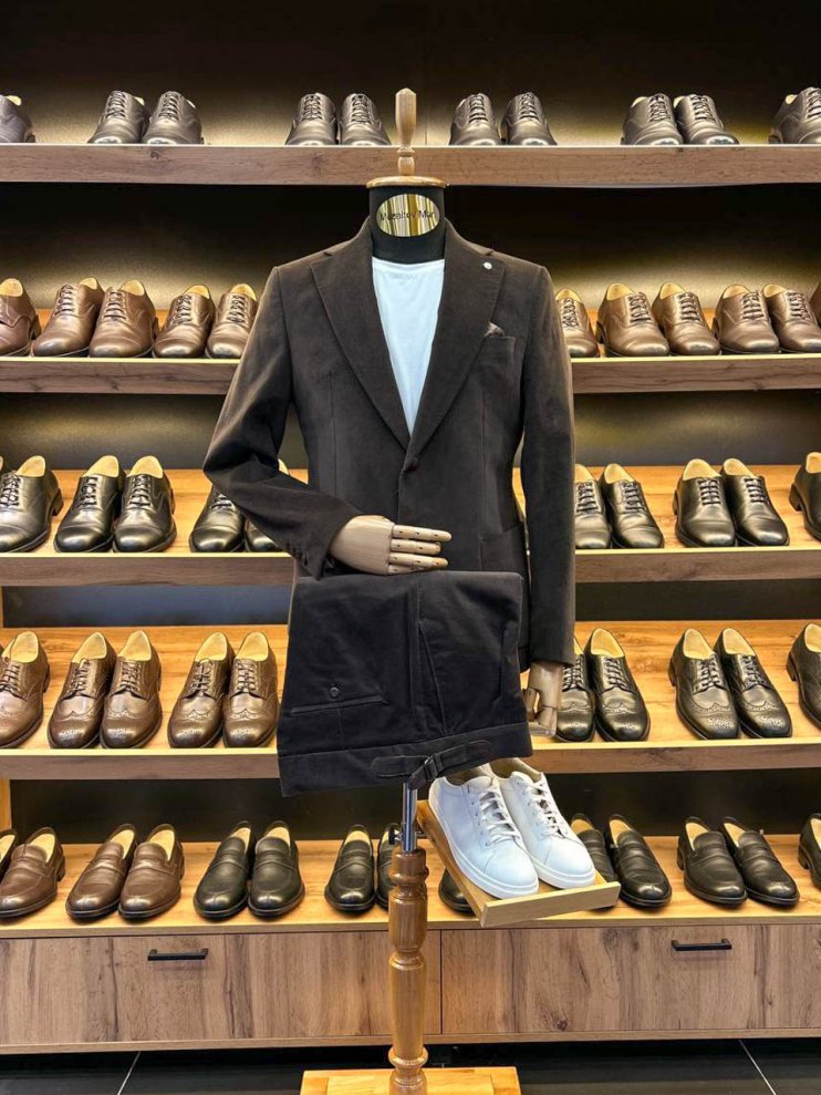 Костюм MAZALTOVMAN 2-ка Premium Коричневый вельвет