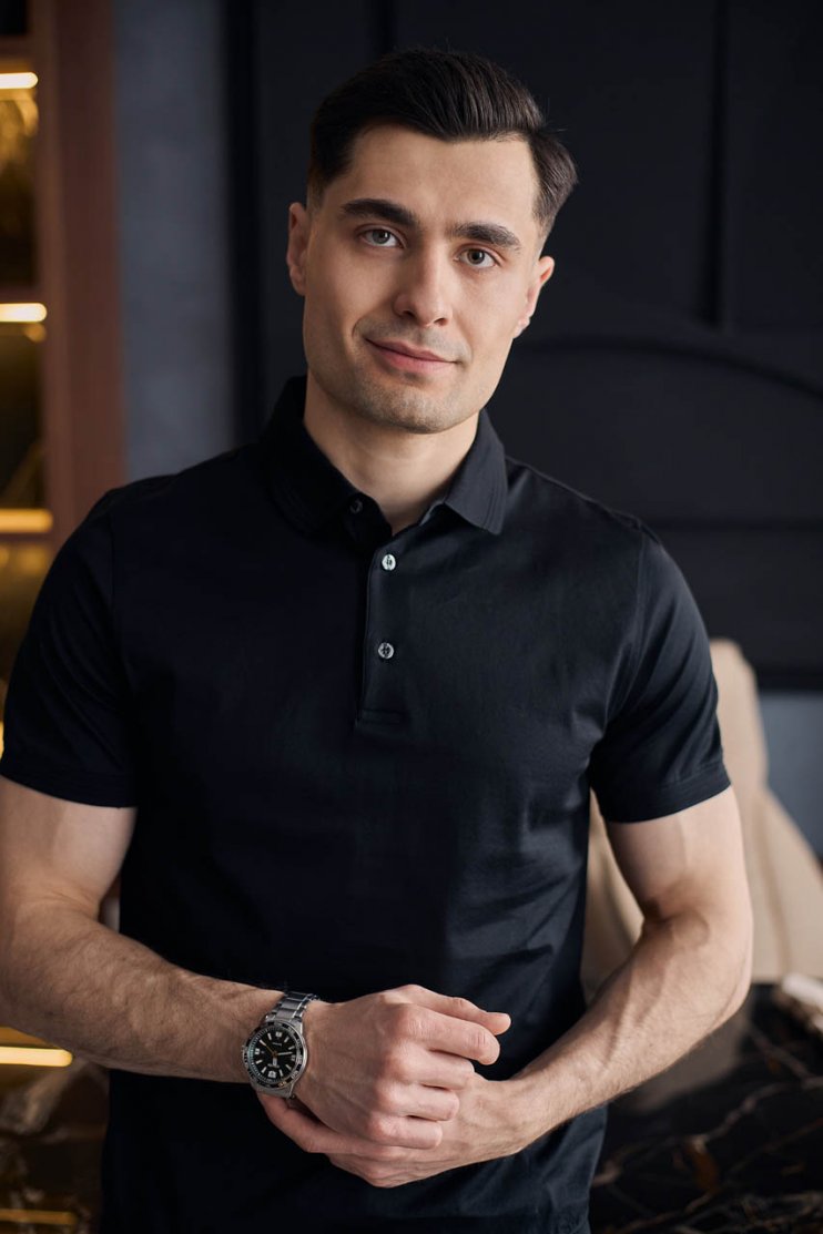 Футболка поло GIO Черная