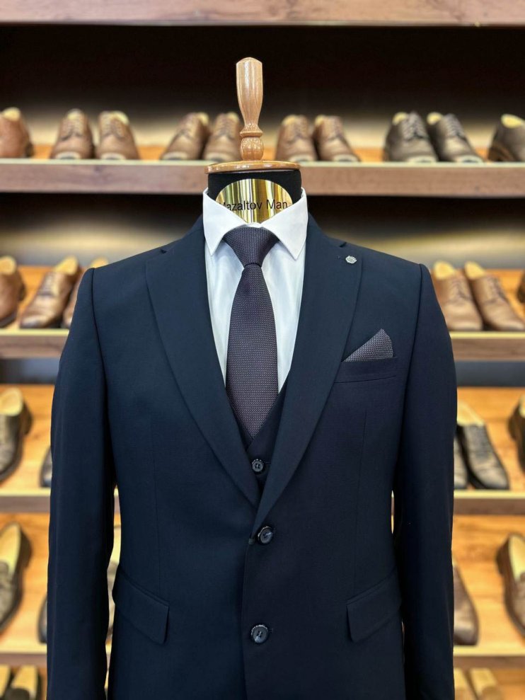 Костюм MAZALTOVMAN 3-ка Premium Синий фактурный