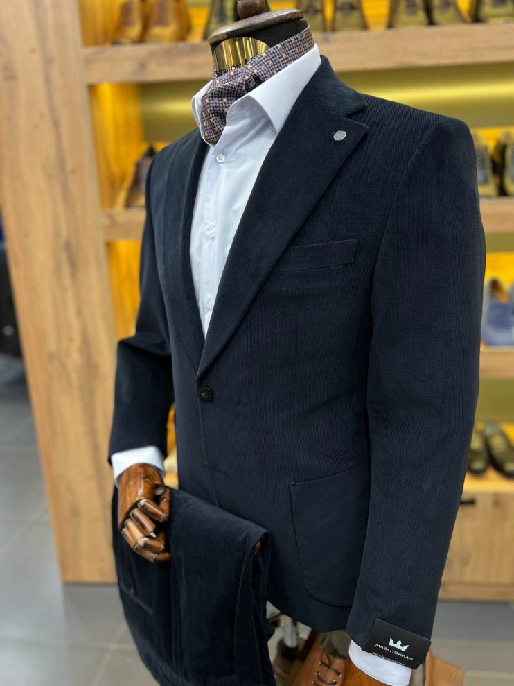 Костюм MAZALTOVMAN 2-ка Premium Синий вельвет
