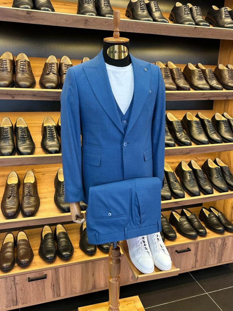 Костюм MAZALTOVMAN 3-ка Premium Темно-голубой