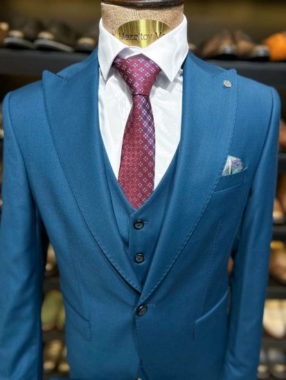 Костюм QST 3-ка Синий фактурный