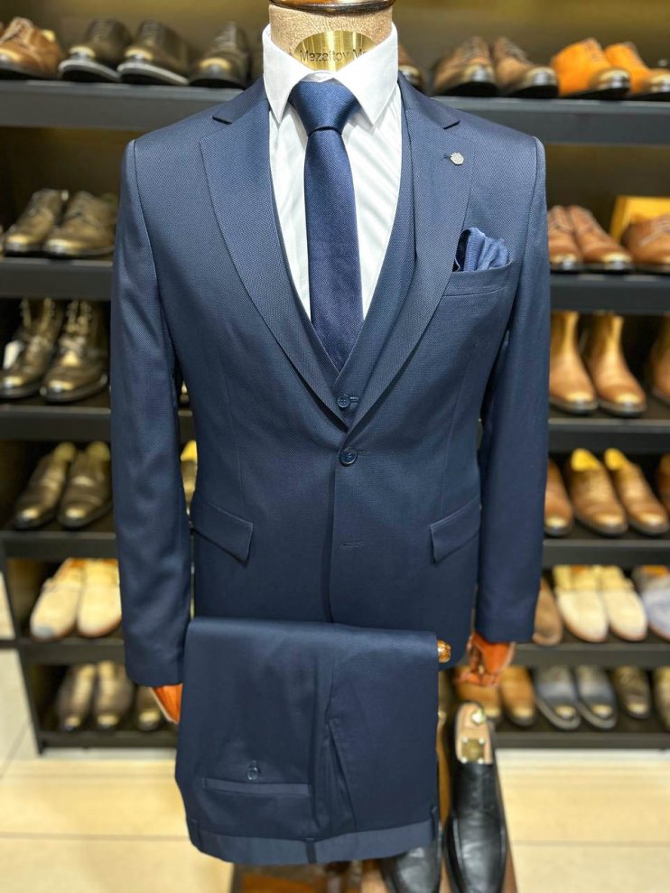 Костюм MAZALTOVMAN 3-ка Синий фактурный