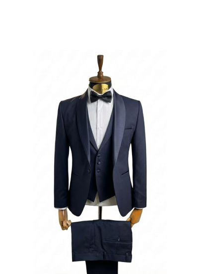 Смокинг MAZALTOVMAN 3-ка Premium Синий фактурный