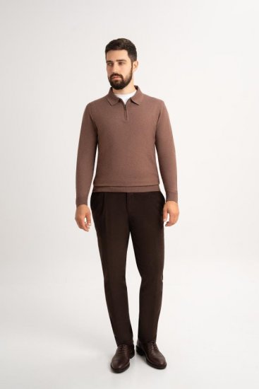 Поло HLF Коричневое с замком