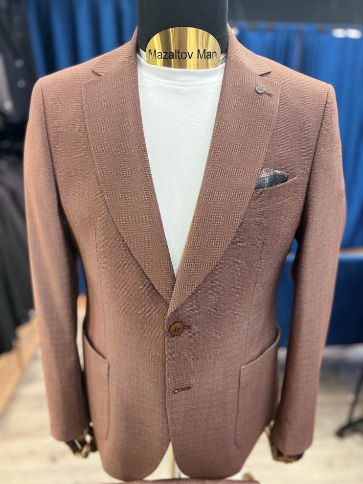 Костюм MAZALTOVMAN 2-ка Premium Кирпичный фактурный кежуал