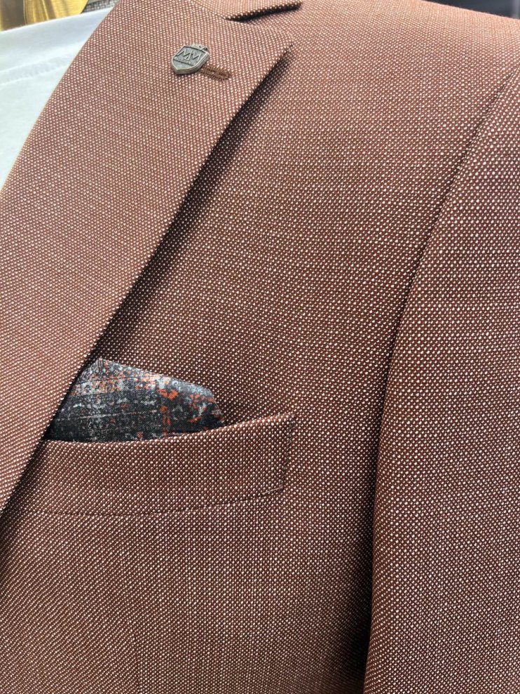 Костюм MAZALTOVMAN 2-ка Premium Кирпичный фактурный кежуал