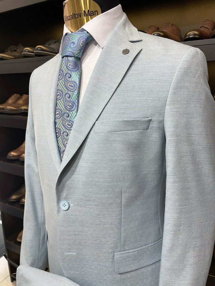Костюм MAZALTOVMAN 2-ка Голубой фактурный