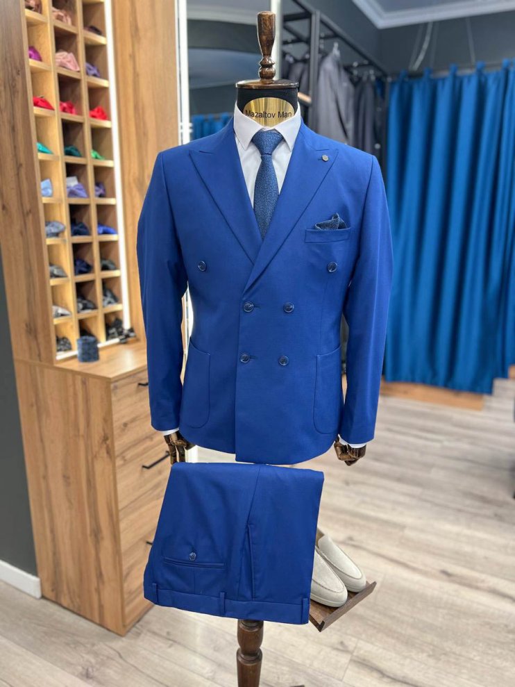 Костюм MIR 2-ка двубортный Синий