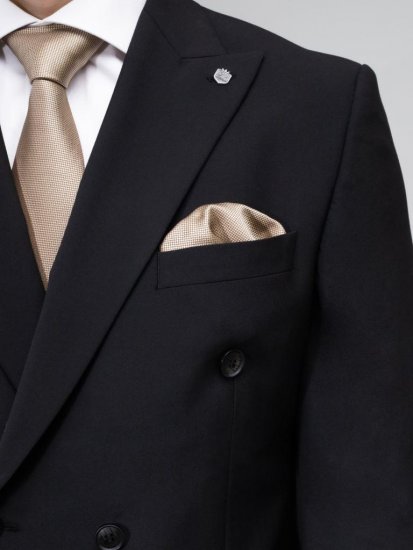 Костюм MAZALTOVMAN 2-ка Premium Черный двубортный