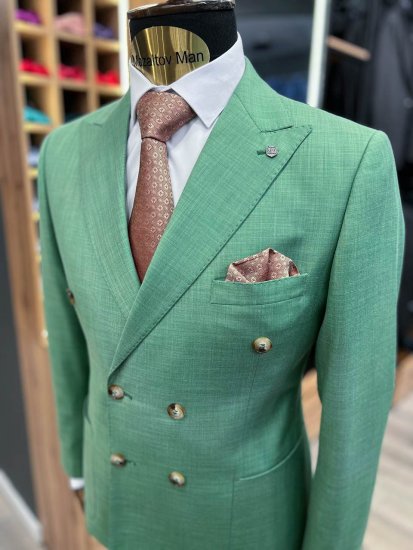 Костюм MIR 2-ка двубортный Зеленый