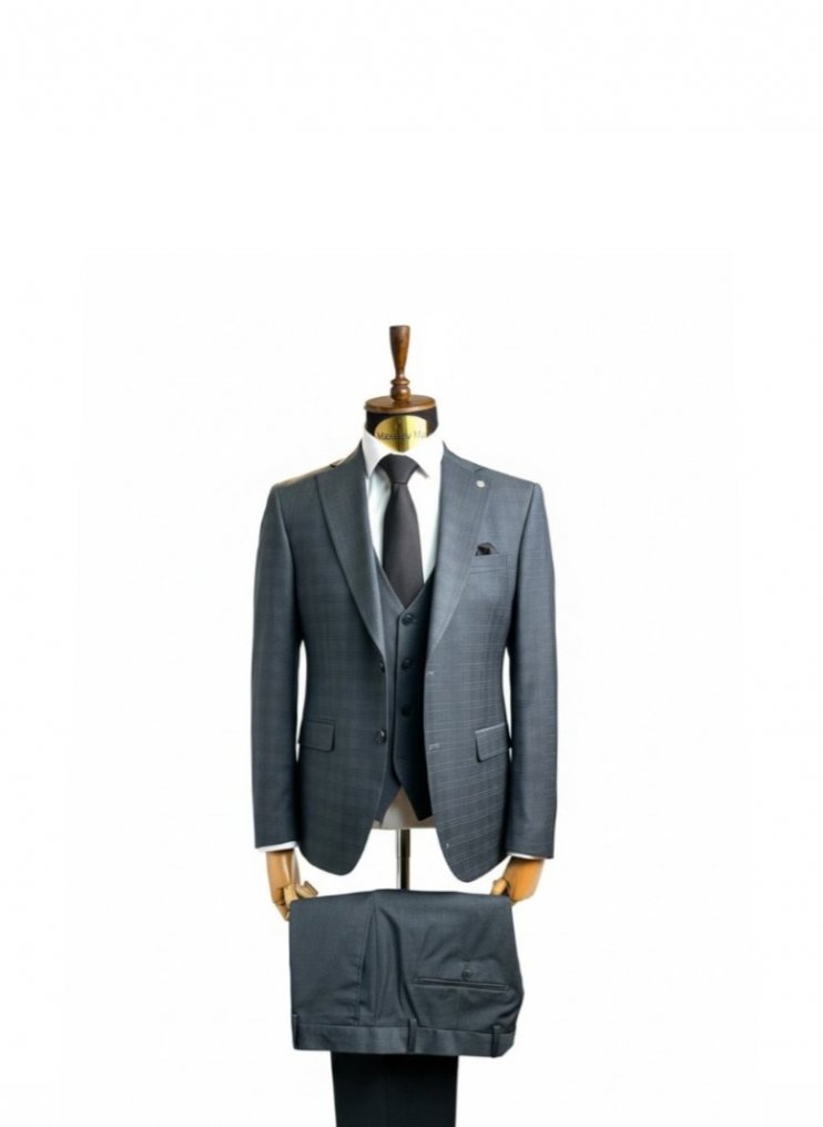 Костюм MAZALTOVMAN 3-ка Premium Зеленый в клетку