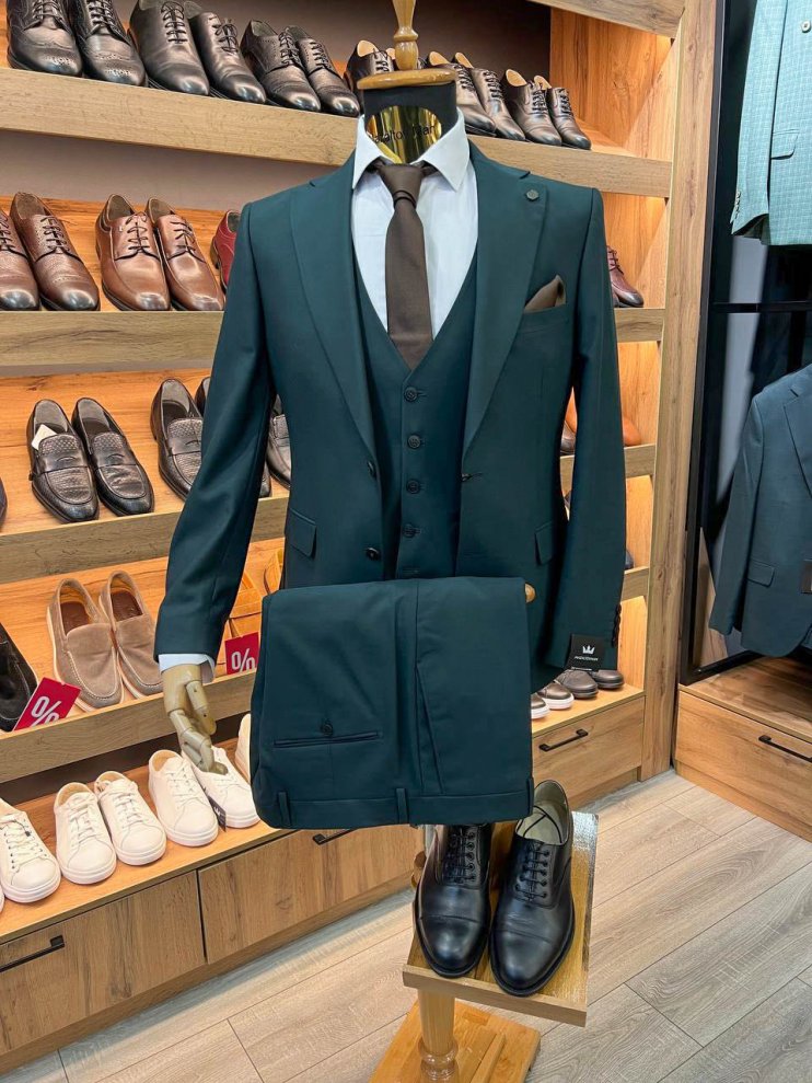 Костюм MAZALTOVMAN 3-ка Premium Зеленый фактурный