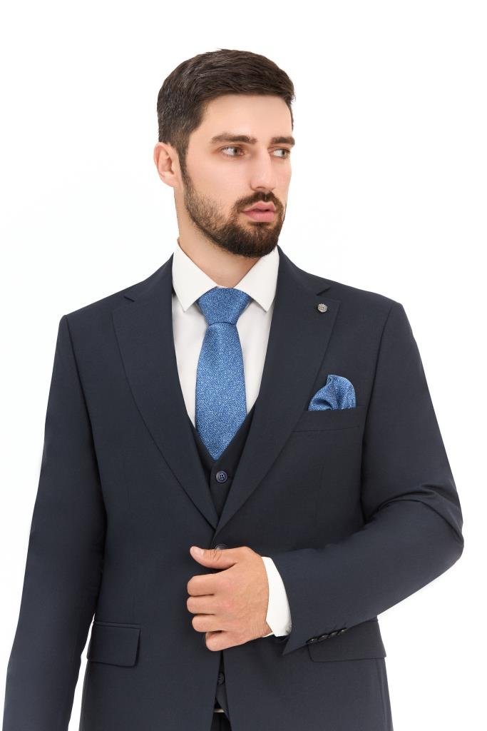 Костюм MAZALTOVMAN 3-ка Premium Синий фактурный