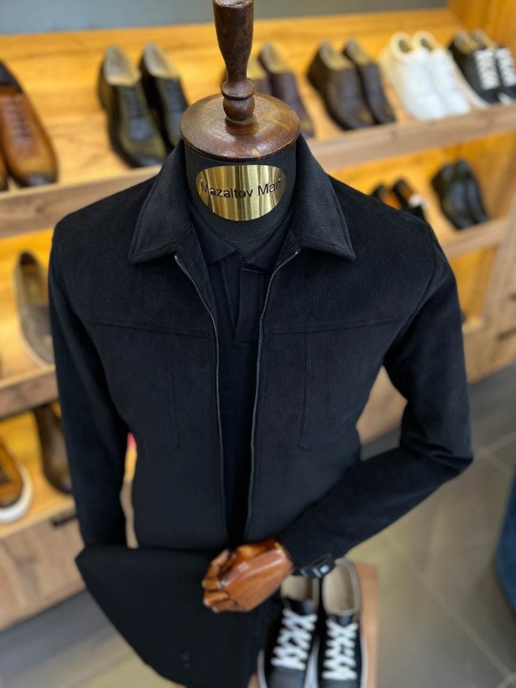 Куртка MAZALTOVMAN Premium Черная вельветовая