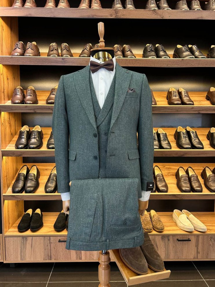 Костюм MAZALTOVMAN 3-ка Premium Зеленый фактурный