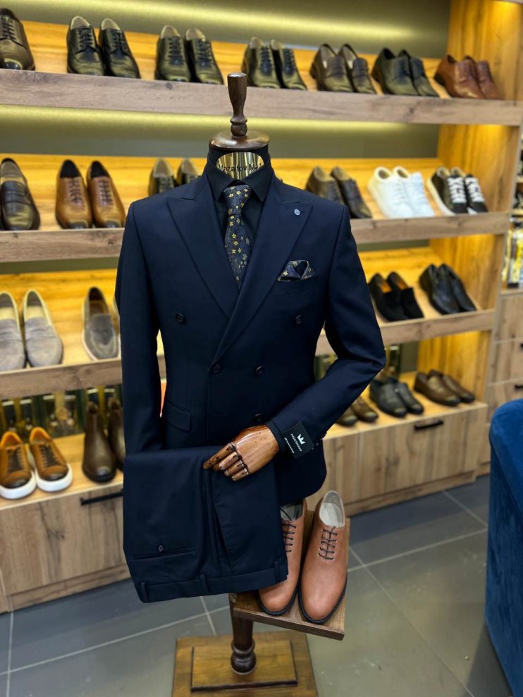 Костюм MAZALTOVMAN 2-ка Premium Синий двубортный