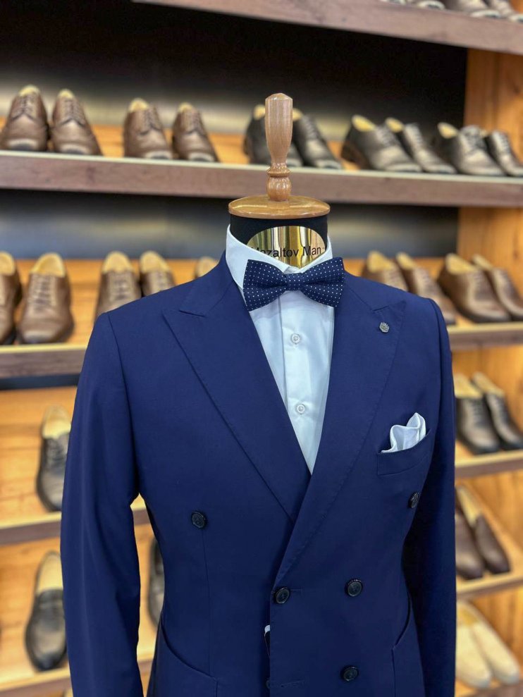 Костюм MIR 2-ка двубортный Синий