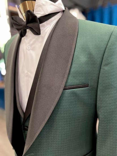 Смокинг MAZALTOVMAN 3-ка Premium Зеленый фактурный