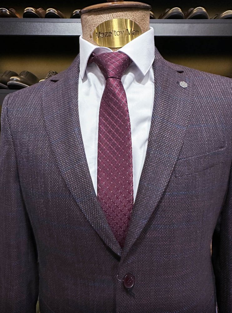 Костюм MAZALTOVMAN 2-ка Бордовый фактурный