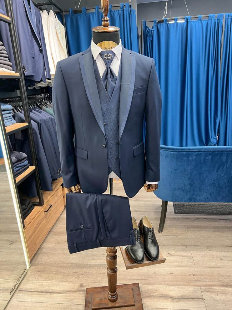 Смокинг MAZALTOVMAN 3-ка Premium Синий